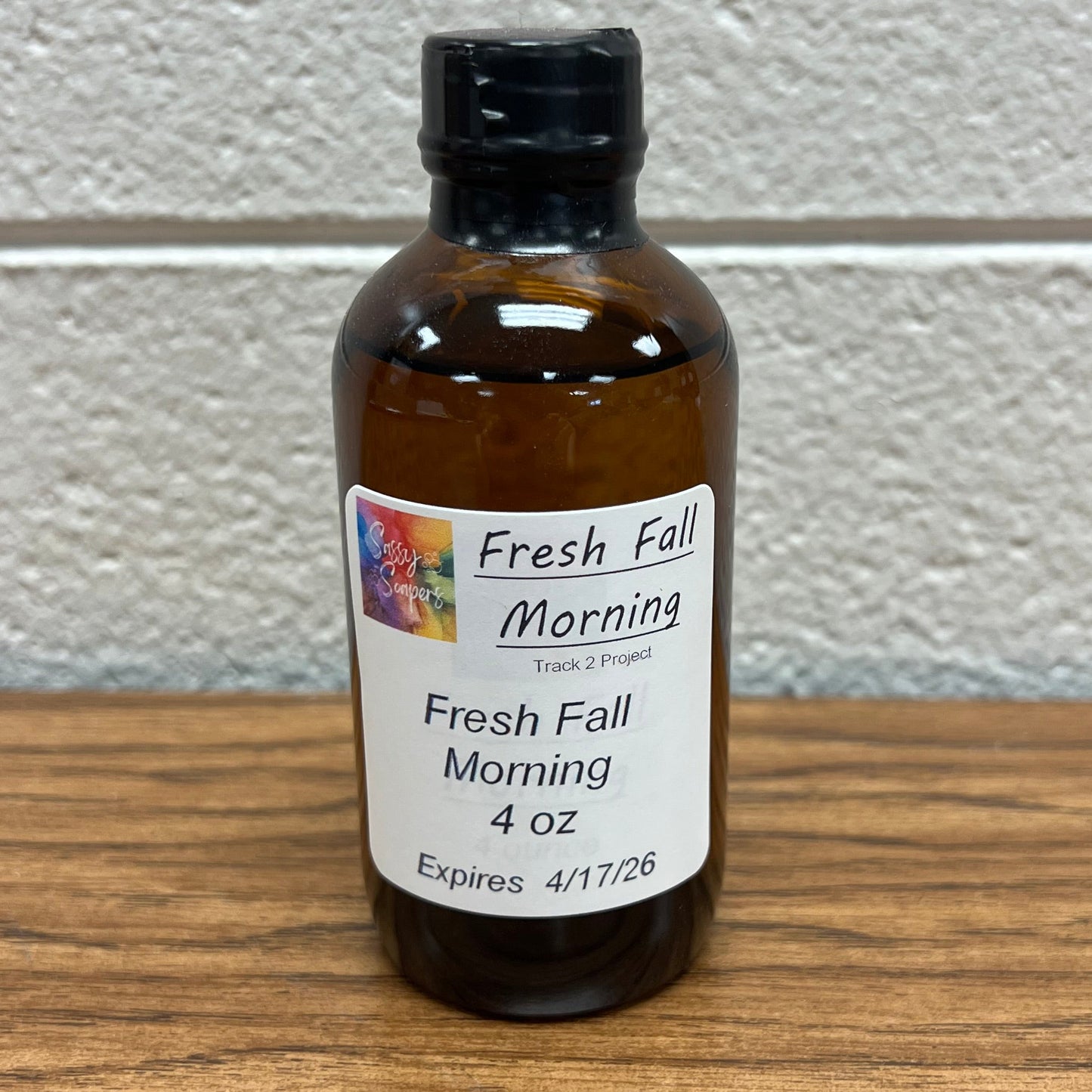 4 oz Brown bottle Fragrance Oil "Fresh Fall Morning" - Expires April 17, 2026