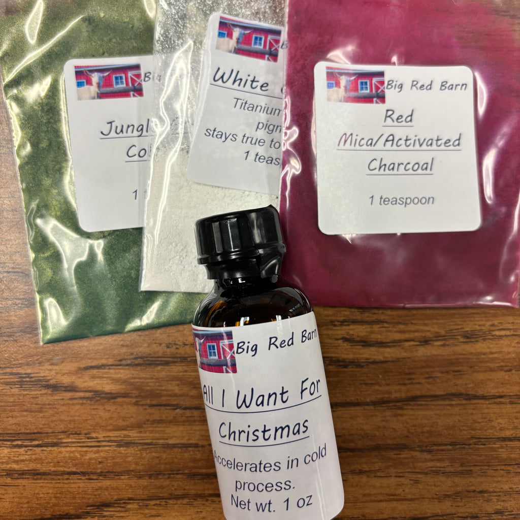 All I Want For Christmas soap kit with colorants and fragrance