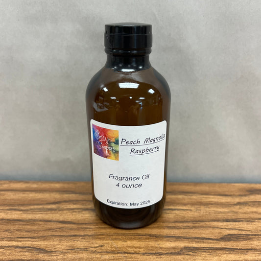 Clearance bottle of Peach Magnolia Raspberry fragrance oil