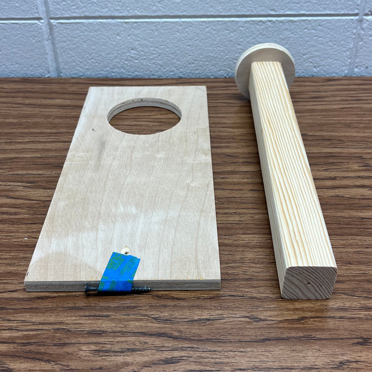 Wooden Soap unmolding tool, disassembled.